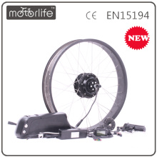 MOTORLIFE 2015 Neueste Hub geared brushless 48 v 500 watt elektrische fahrrad umbausatz, fetten reifen ebike kit